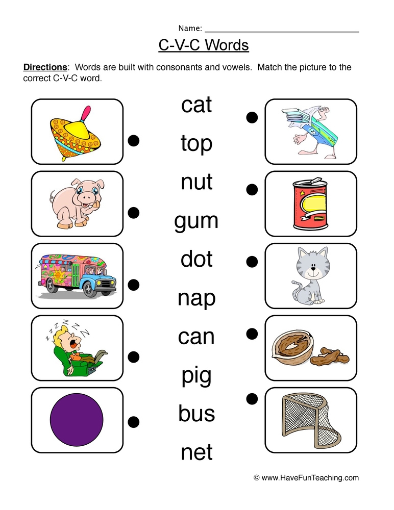 Cvc Free Printable Worksheets Printable Worksheets