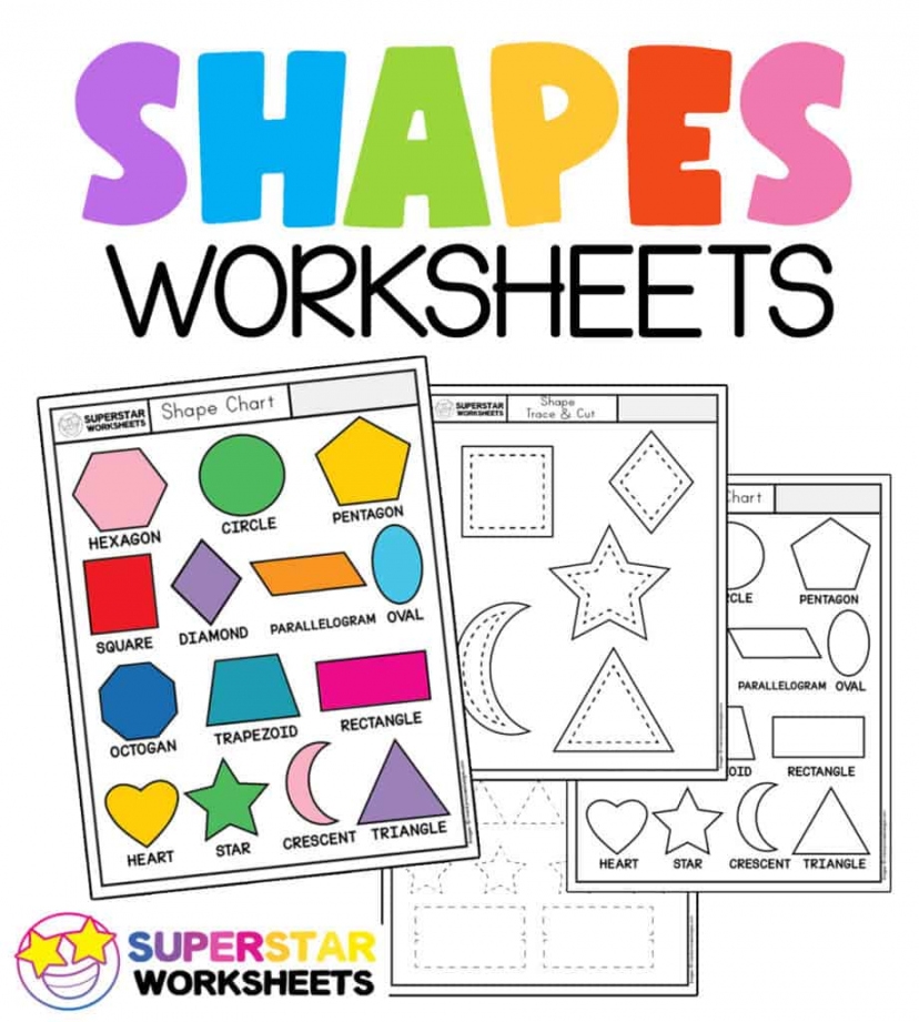 Free Printable Shapes Worksheets FREE Printable HQ