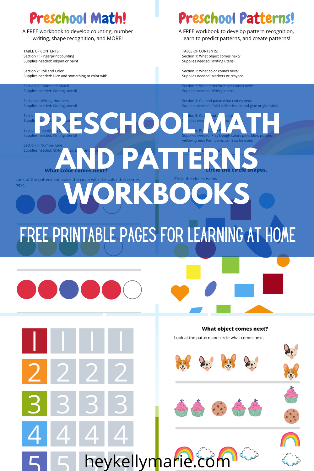 Math Activities Preschool Counting Preschool Workbooks Numbers 