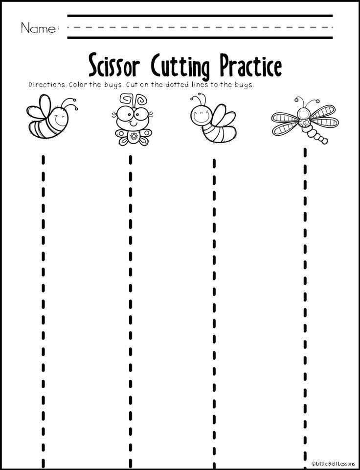 Practice Cutting Worksheets Preschool