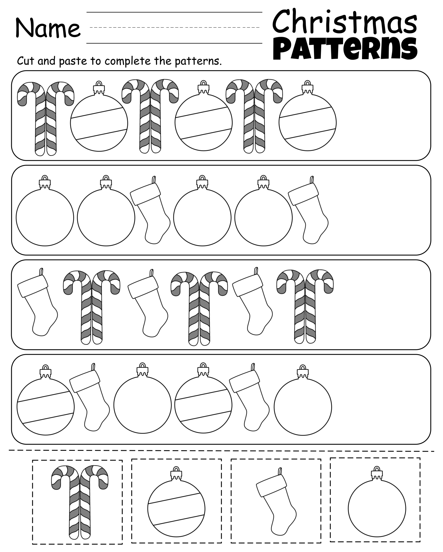 Preschool Christmas Crafts 14 Free PDF Printables Printablee
