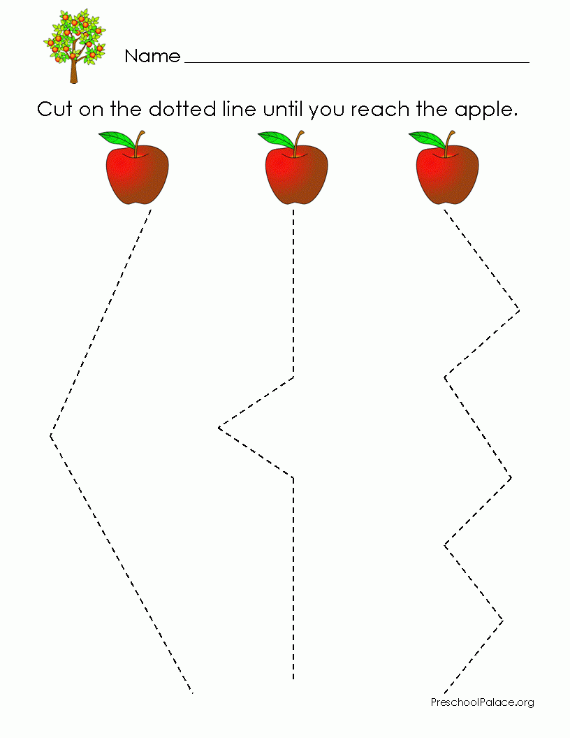 Preschool Cutting Practice Free Printable