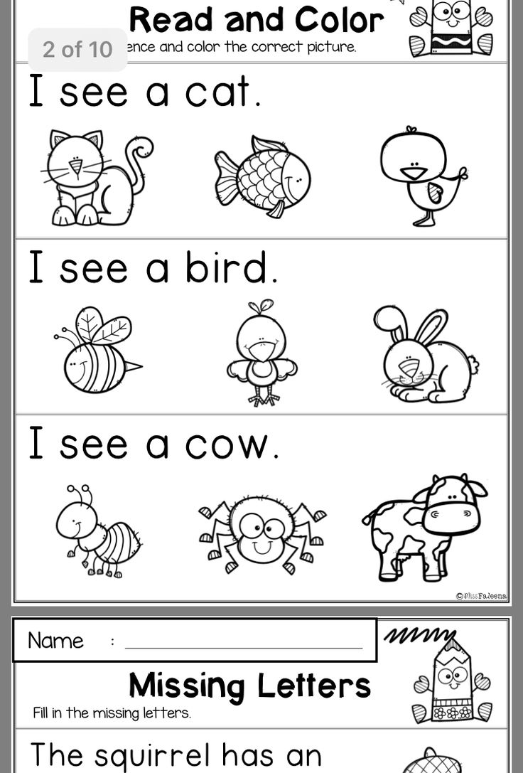 Preschool Learning Activities Free Printables