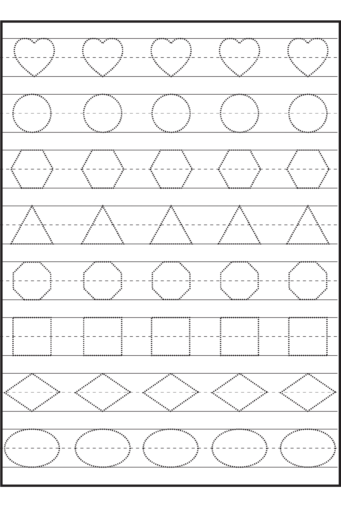 Preschool Tracing Worksheets Best Coloring Pages For Kids