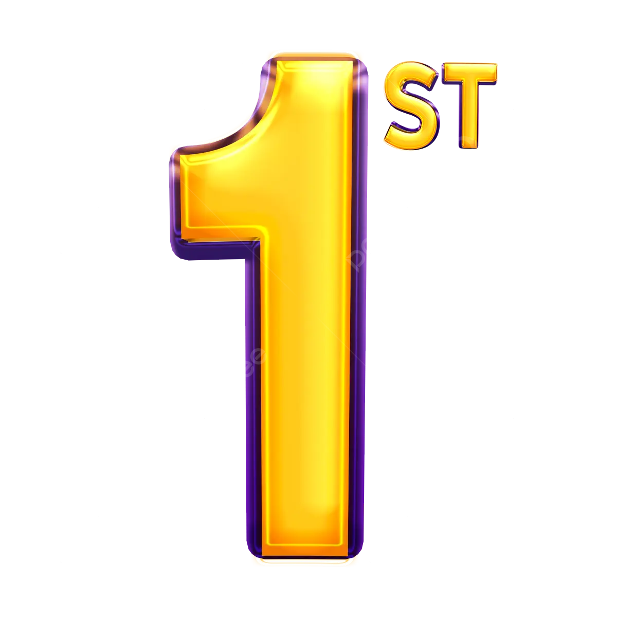 Shiny 3d Number 1st Made Of Gold Vector Shiny 3d Number 1st 1st