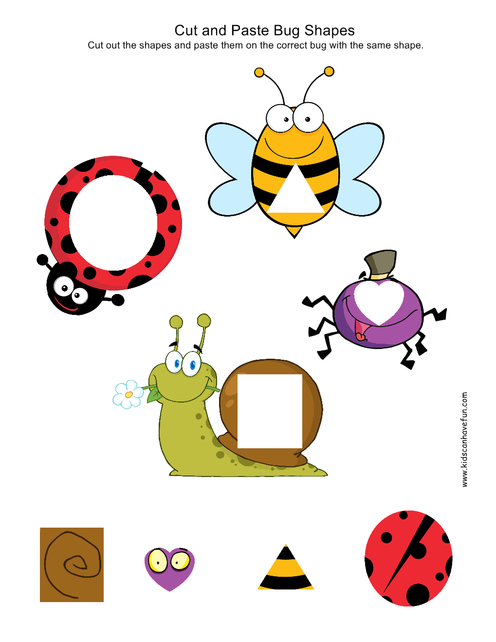 Simple Cut And Paste Worksheets
