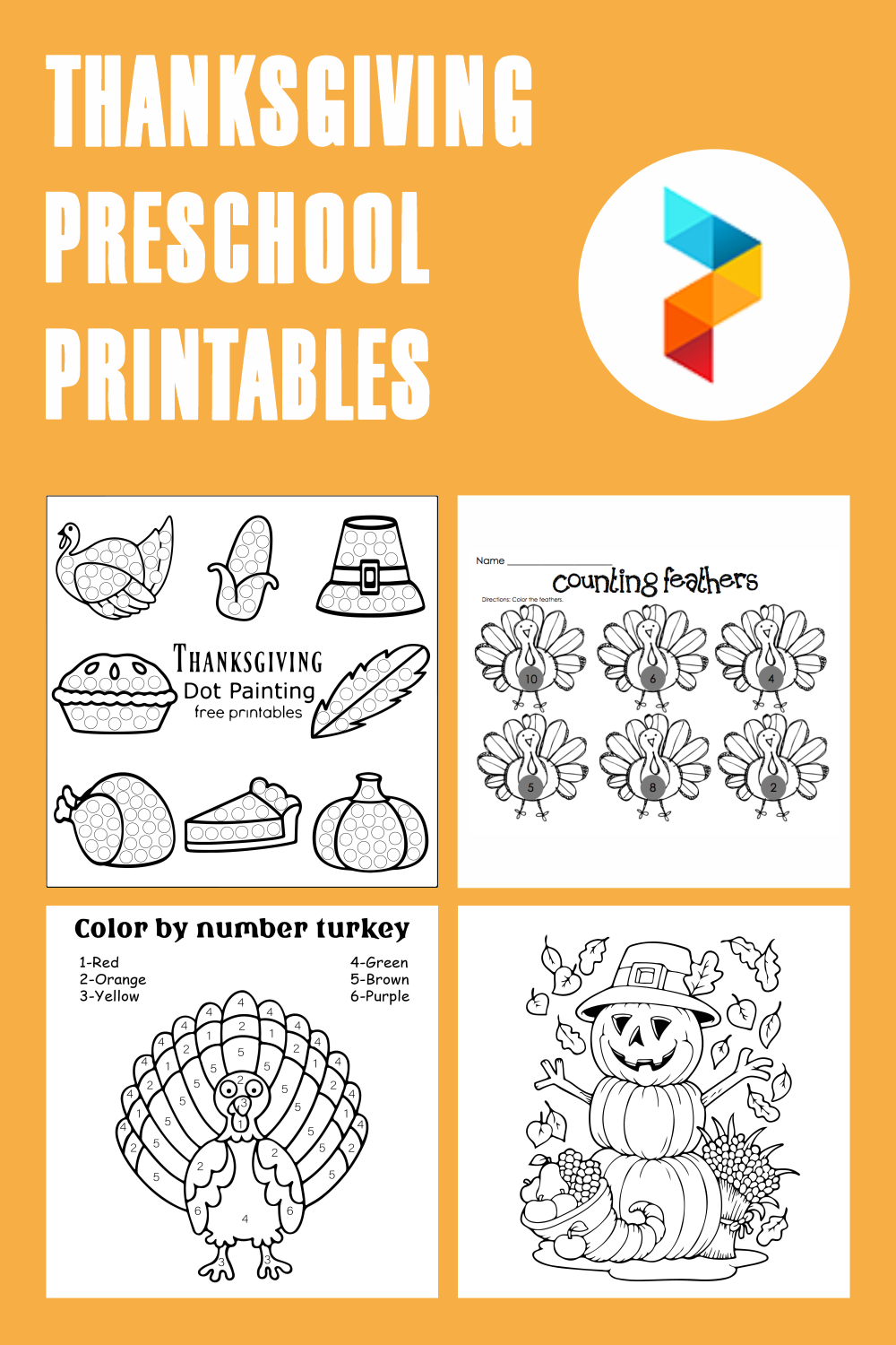 Thanksgiving Preschool 14 Free PDF Printables Printablee