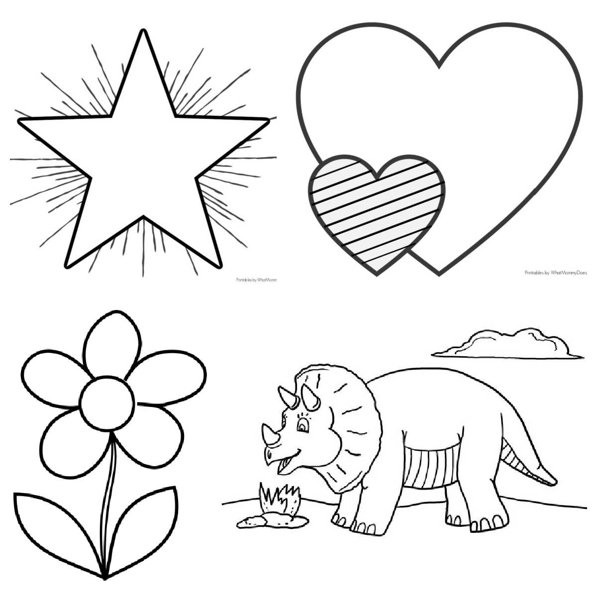 10 Easy Coloring Pages For Kids Cute Designs What Mommy Does 10 Easy Coloring Pages For Kids Cute Designs What Mommy Does