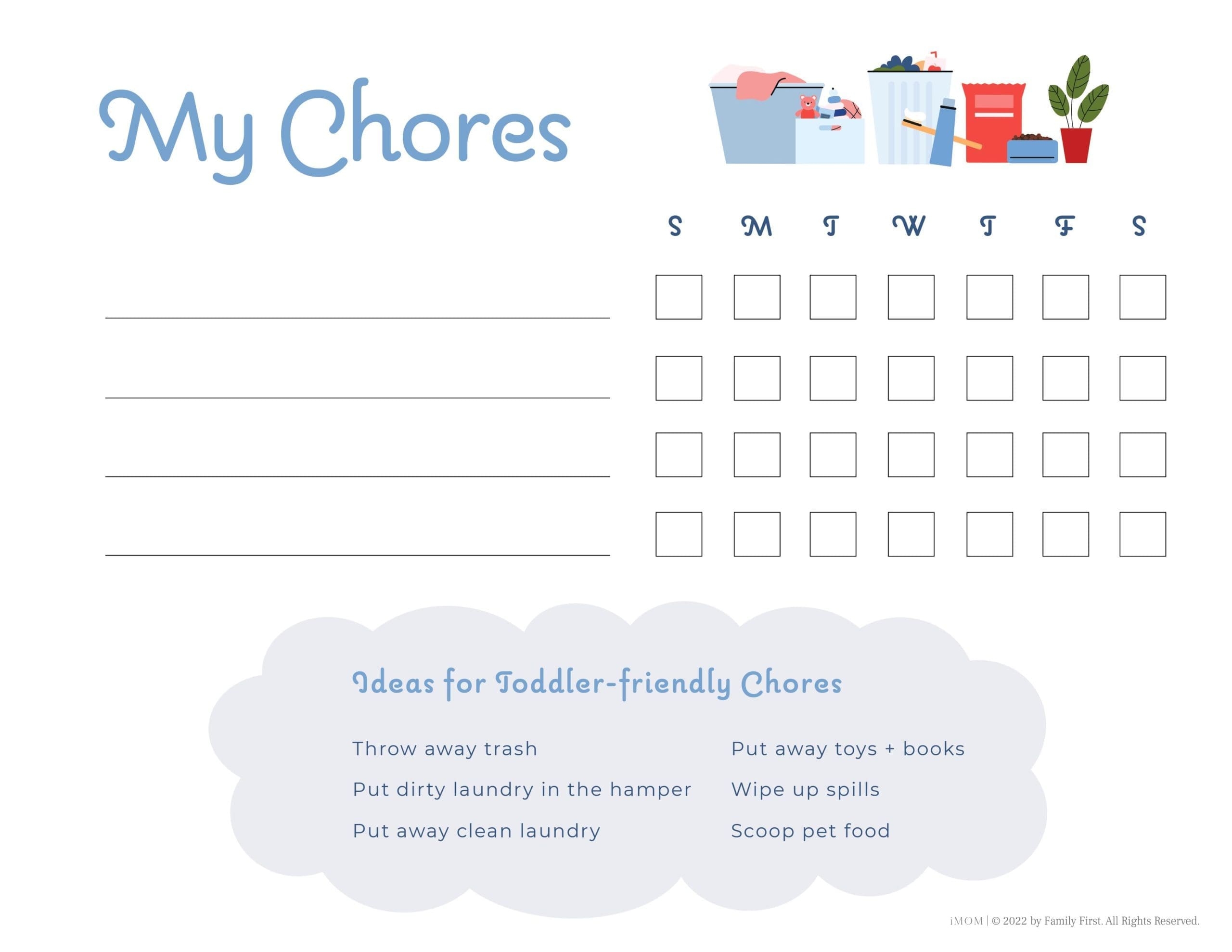 10 Free Printable Chore Charts IMOM 10 Free Printable Chore Charts IMOM