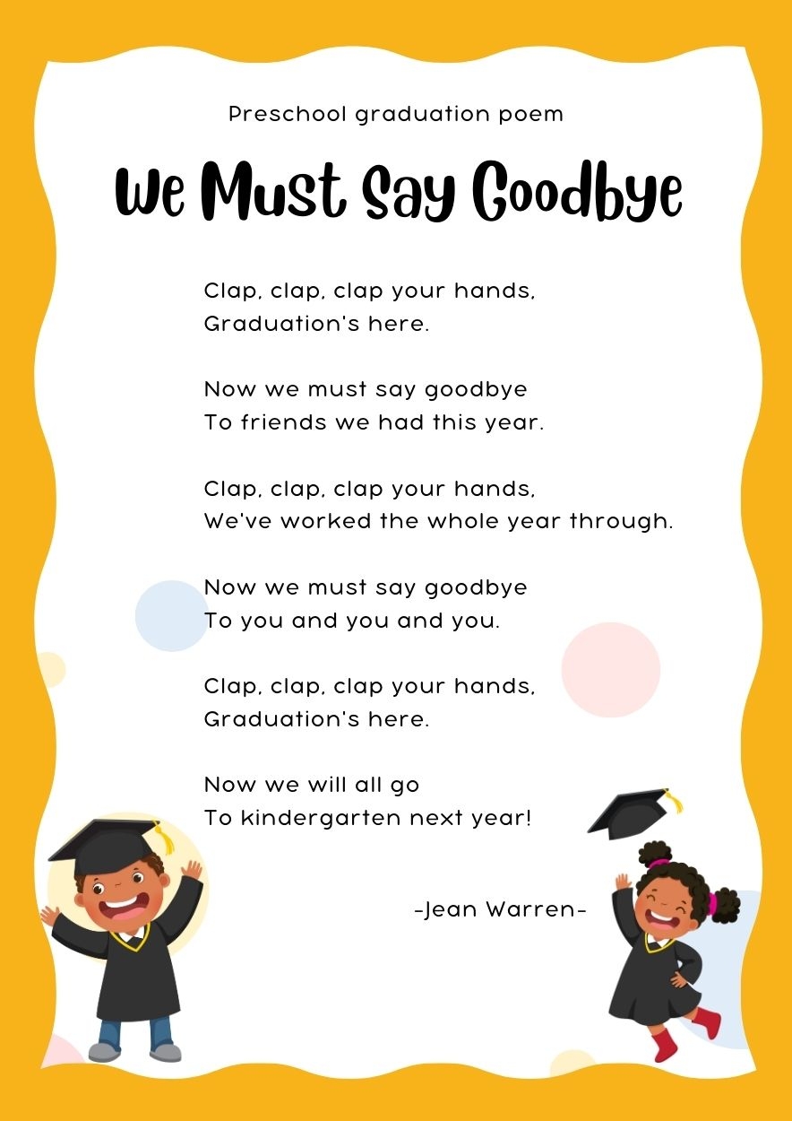 10 Preschool Graduation Poems To Cherish Big Day