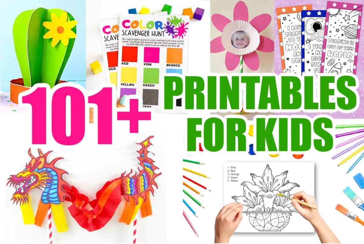 101 Free Printables For Kids Crafts Puzzles Games More 101 Free Printables For Kids Crafts Puzzles Games More