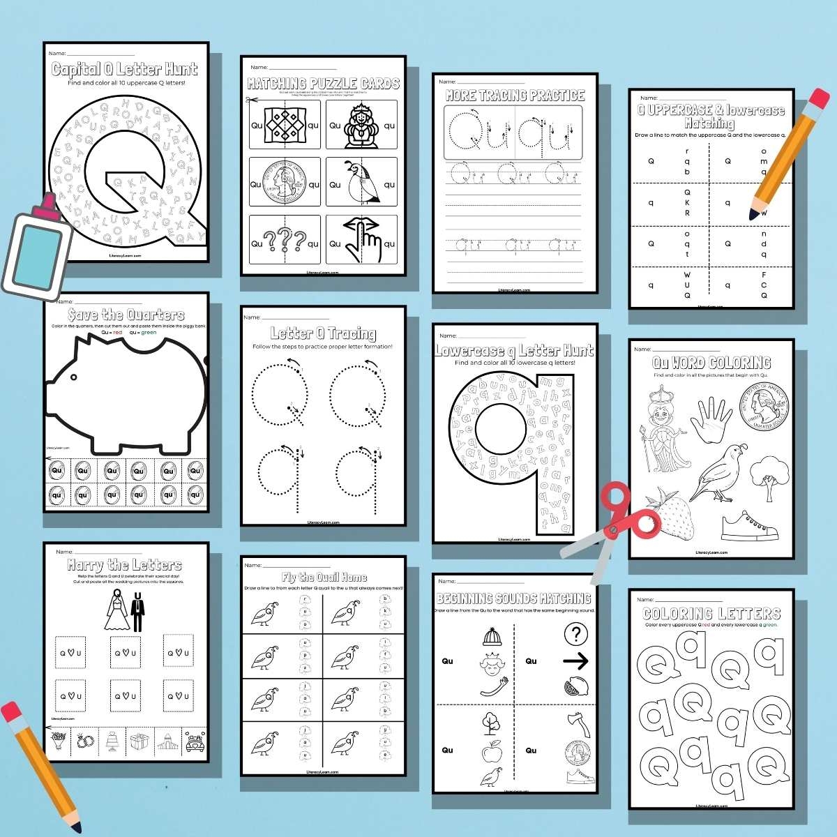 11 Letter Q Worksheets Free Printables Literacy Learn 11 Letter Q Worksheets Free Printables Literacy Learn