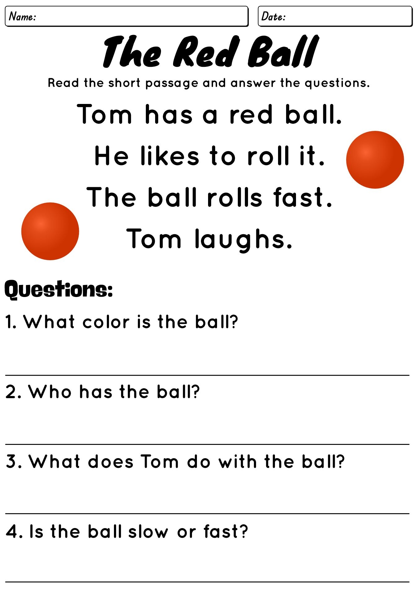 12 Reading Worksheets Short Story Free PDF At Worksheeto