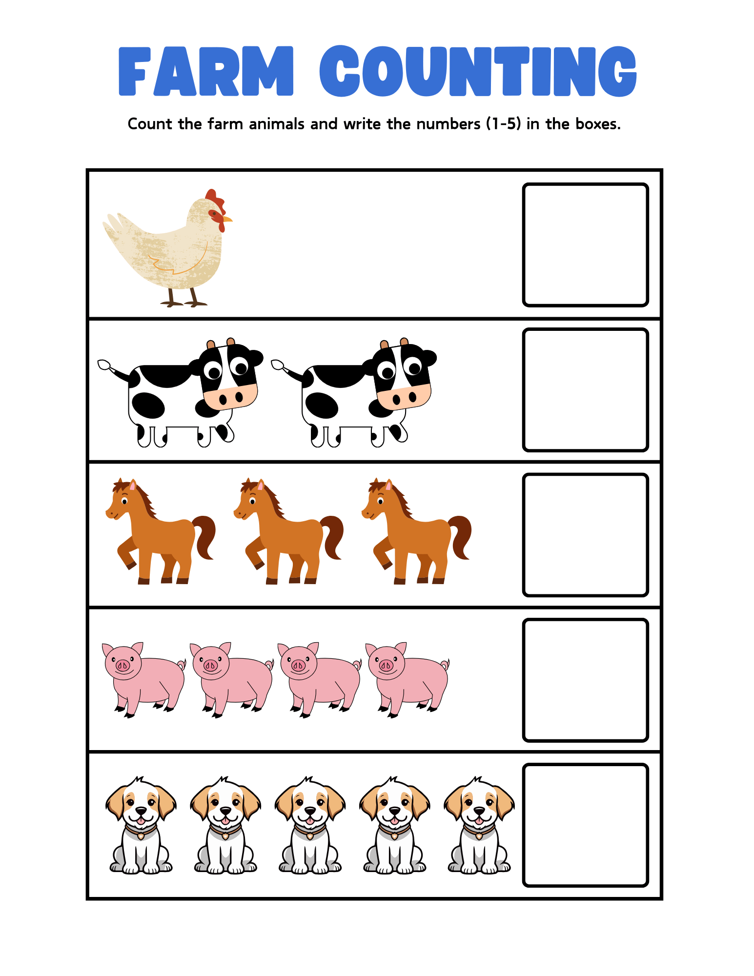 13 Farm Preschool Worksheets Printables Including Animals 13 Farm Preschool Worksheets Printables Including Animals