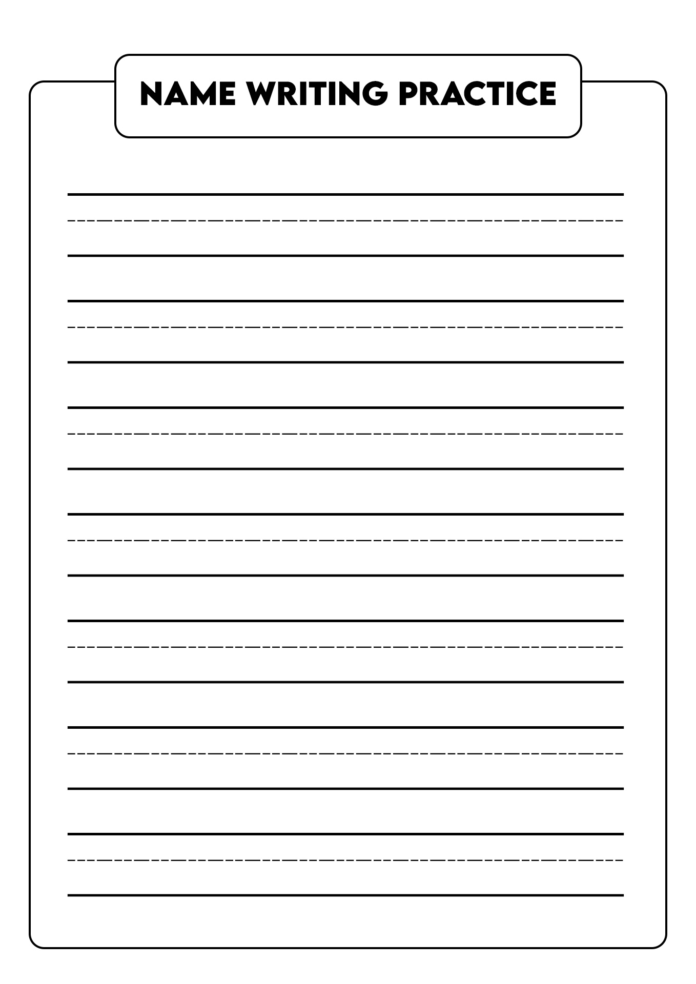 13 Worksheets Practice Writing Their Names Free PDF At Worksheets Library
