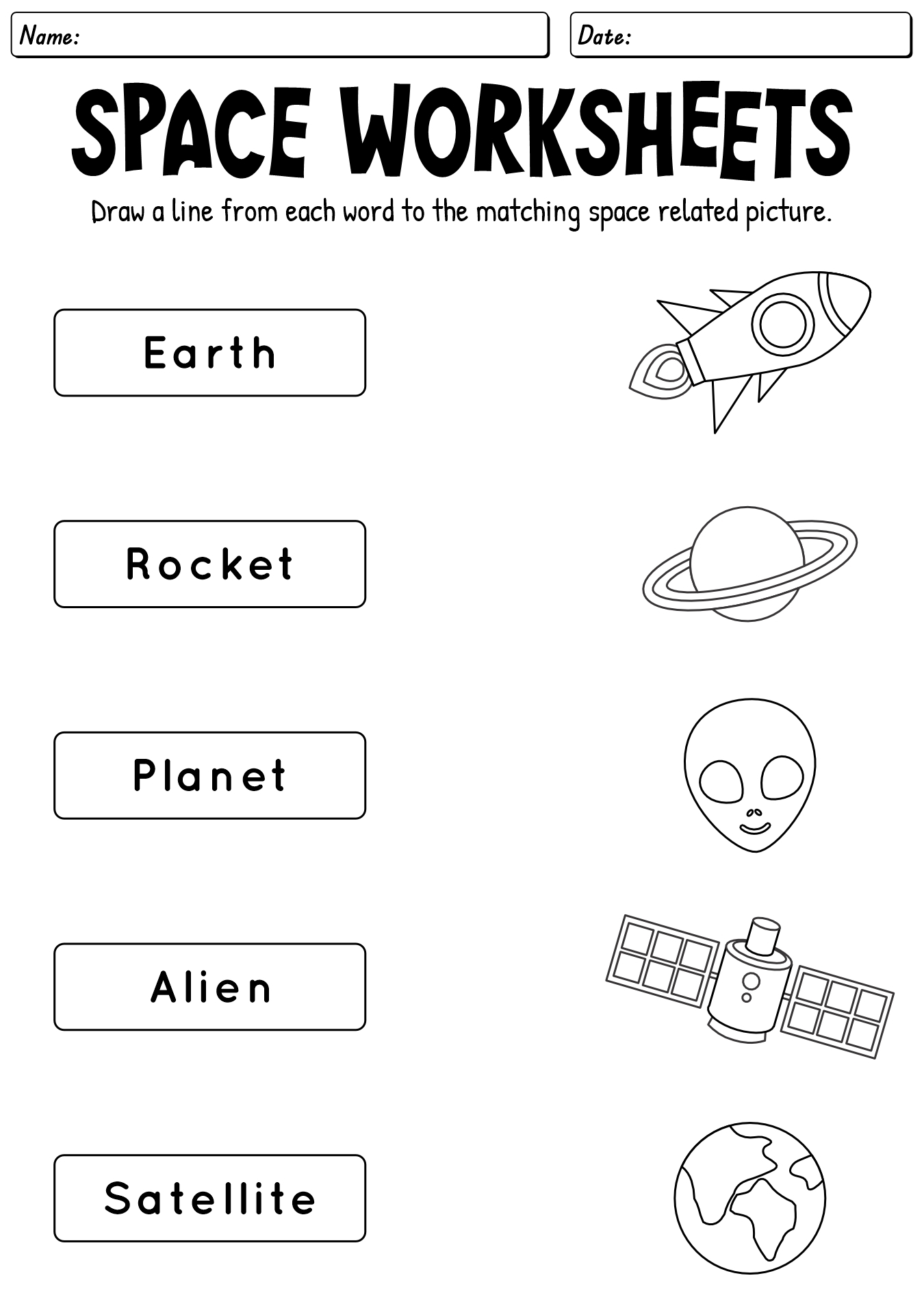 14 Printable Space Worksheets Free PDF At Worksheeto 14 Printable Space Worksheets Free PDF At Worksheeto