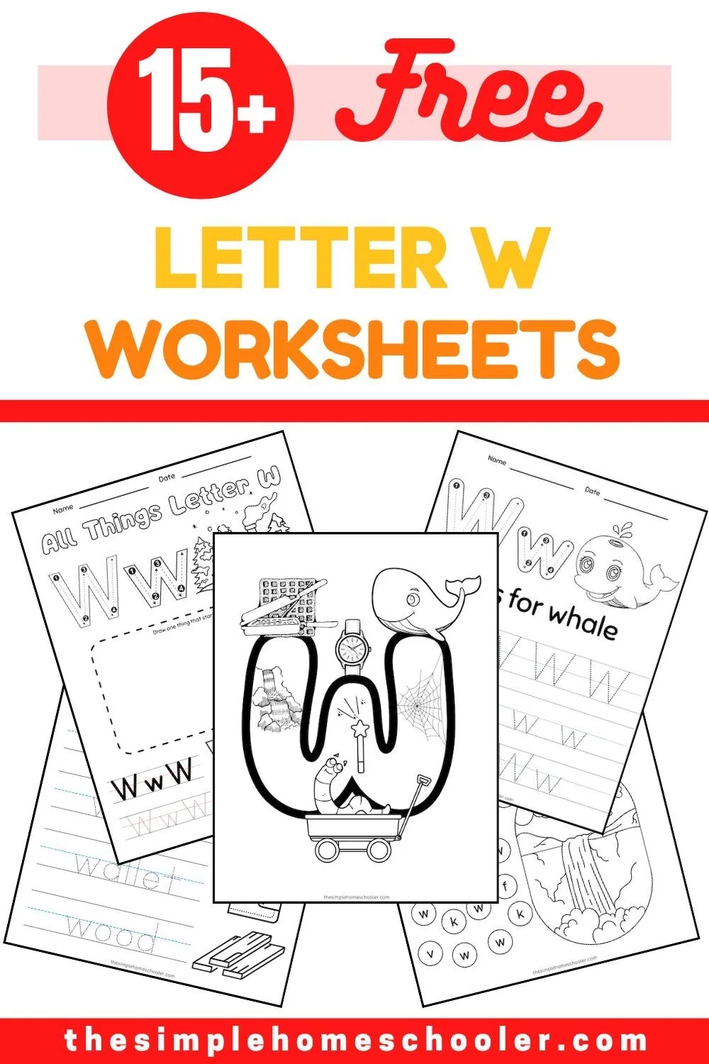 15 Free Letter W Worksheets For Preschool And Kindergarten The Simple Homeschooler 15 Free Letter W Worksheets For Preschool And Kindergarten The Simple Homeschooler