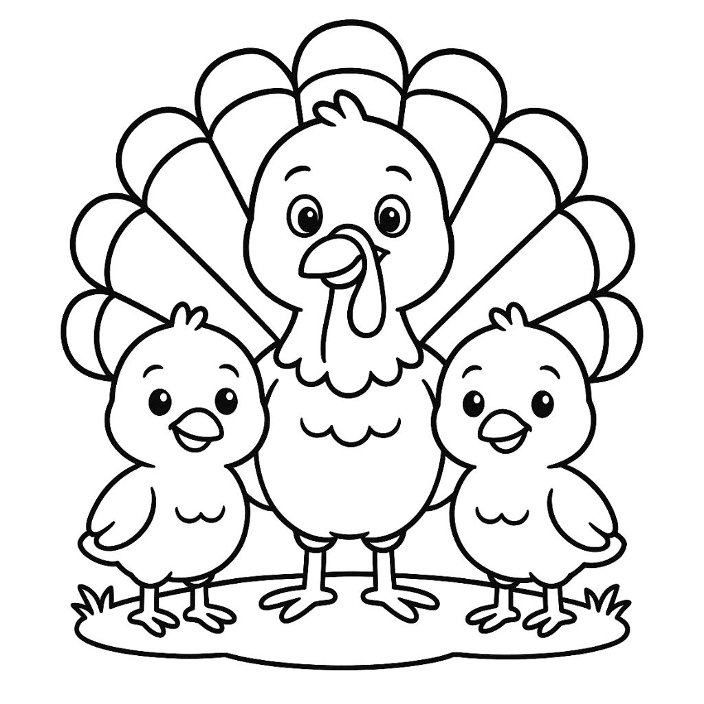 15 Free Thanksgiving Coloring Pages For Kids Printable PDFs
