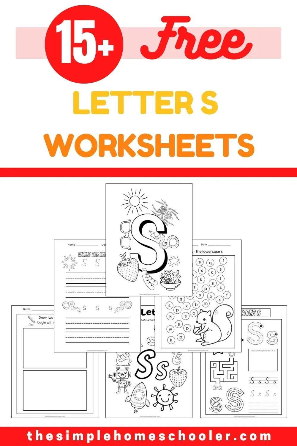 15 Letter S Worksheets Free Easy Print The Simple Homeschooler