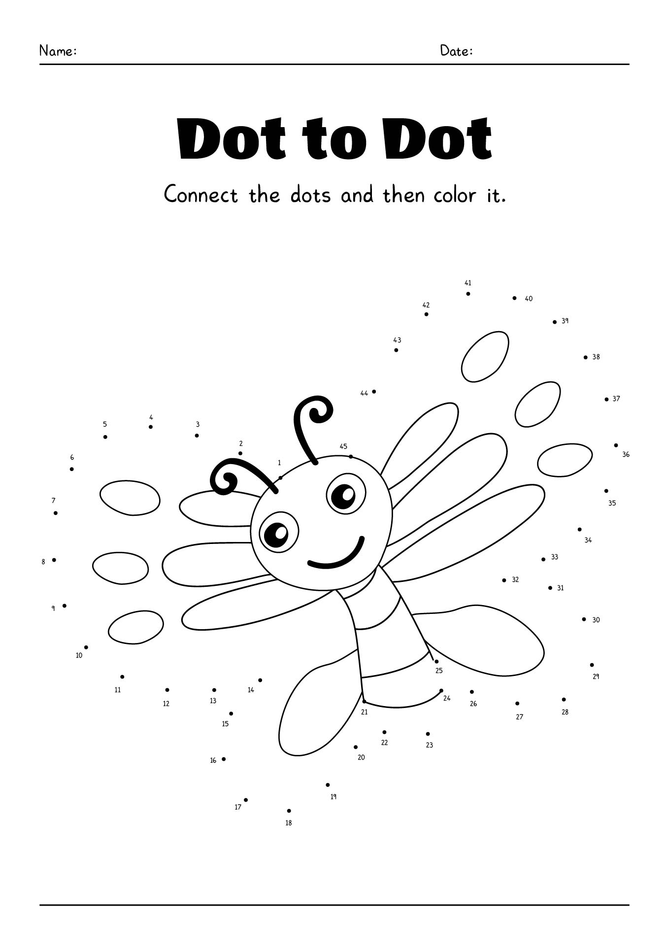 16 Butterfly Dot To Dot Free Printable Preschool Worksheet Free PDF At Worksheeto