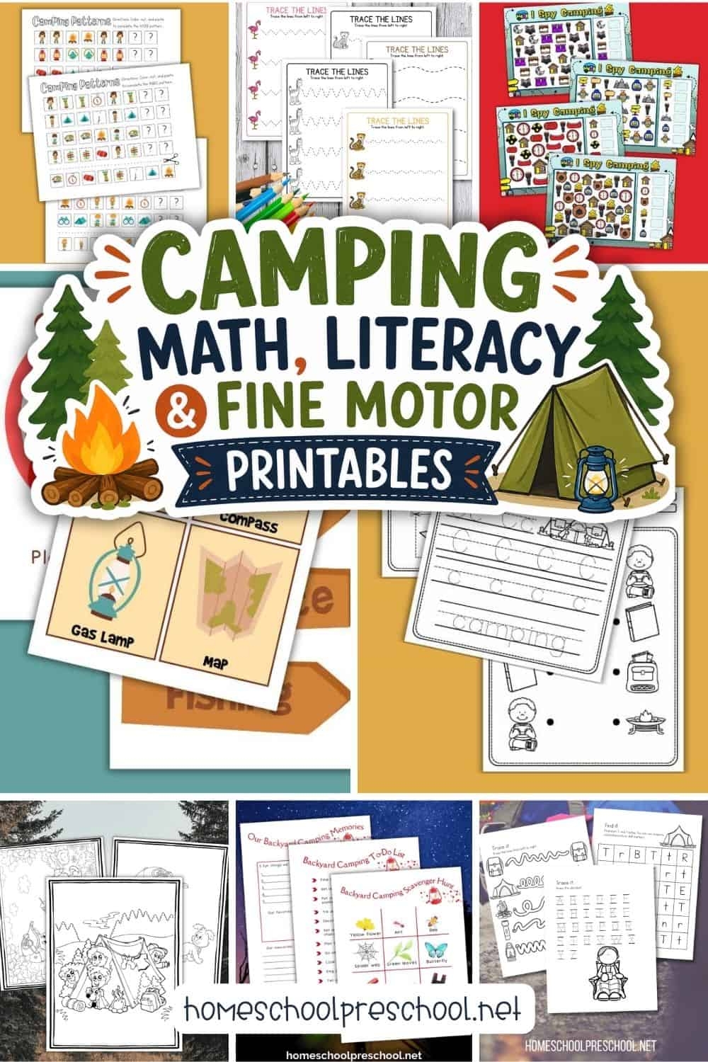 16 Preschool Camping Theme Printables For Summer Learning 16 Preschool Camping Theme Printables For Summer Learning