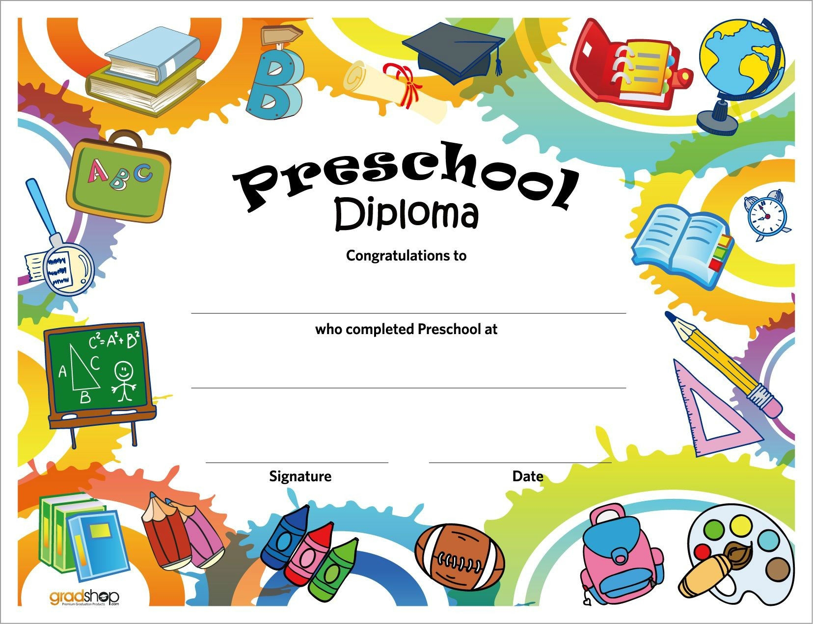 18 Preschool Certificate Templates PDF 18 Preschool Certificate Templates PDF