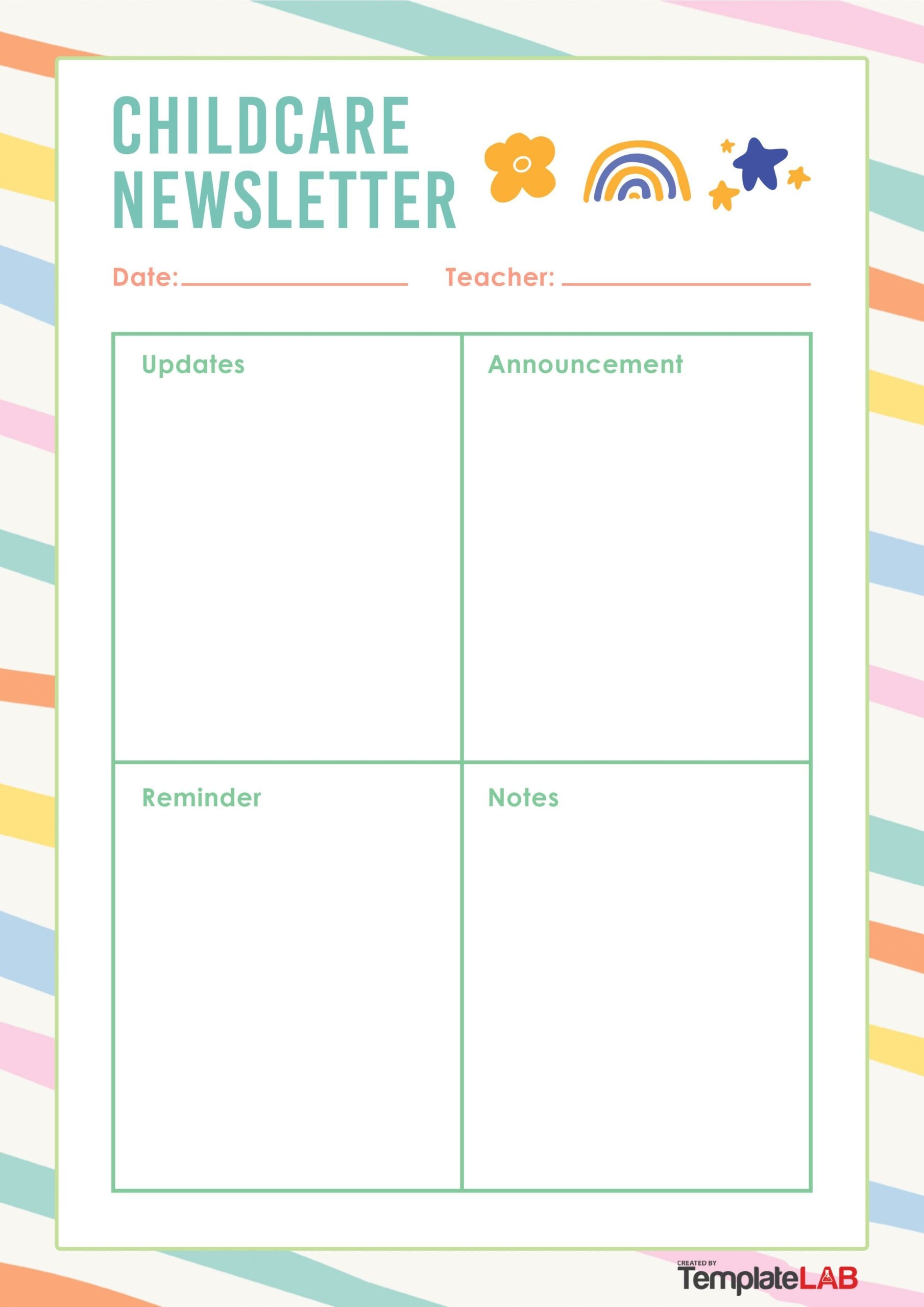 19 Creative Preschool Newsletter Templates FREE