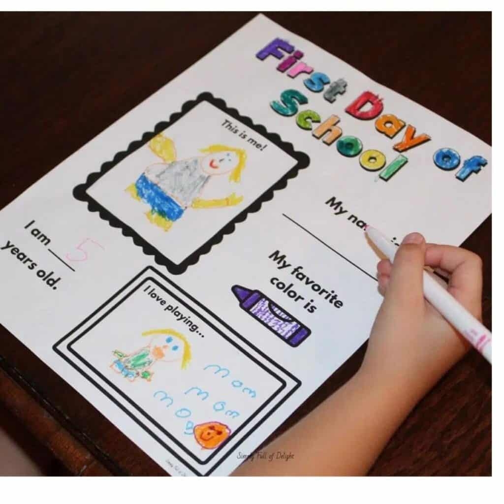 19 Free First Day Of Preschool Printables Simply Full Of Delight 19 Free First Day Of Preschool Printables Simply Full Of Delight