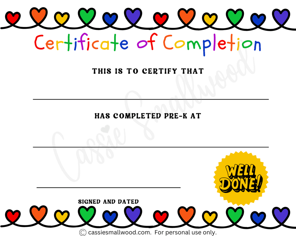 20 Preschool And Kindergarten Graduation Certificates FREE Worksheets Library