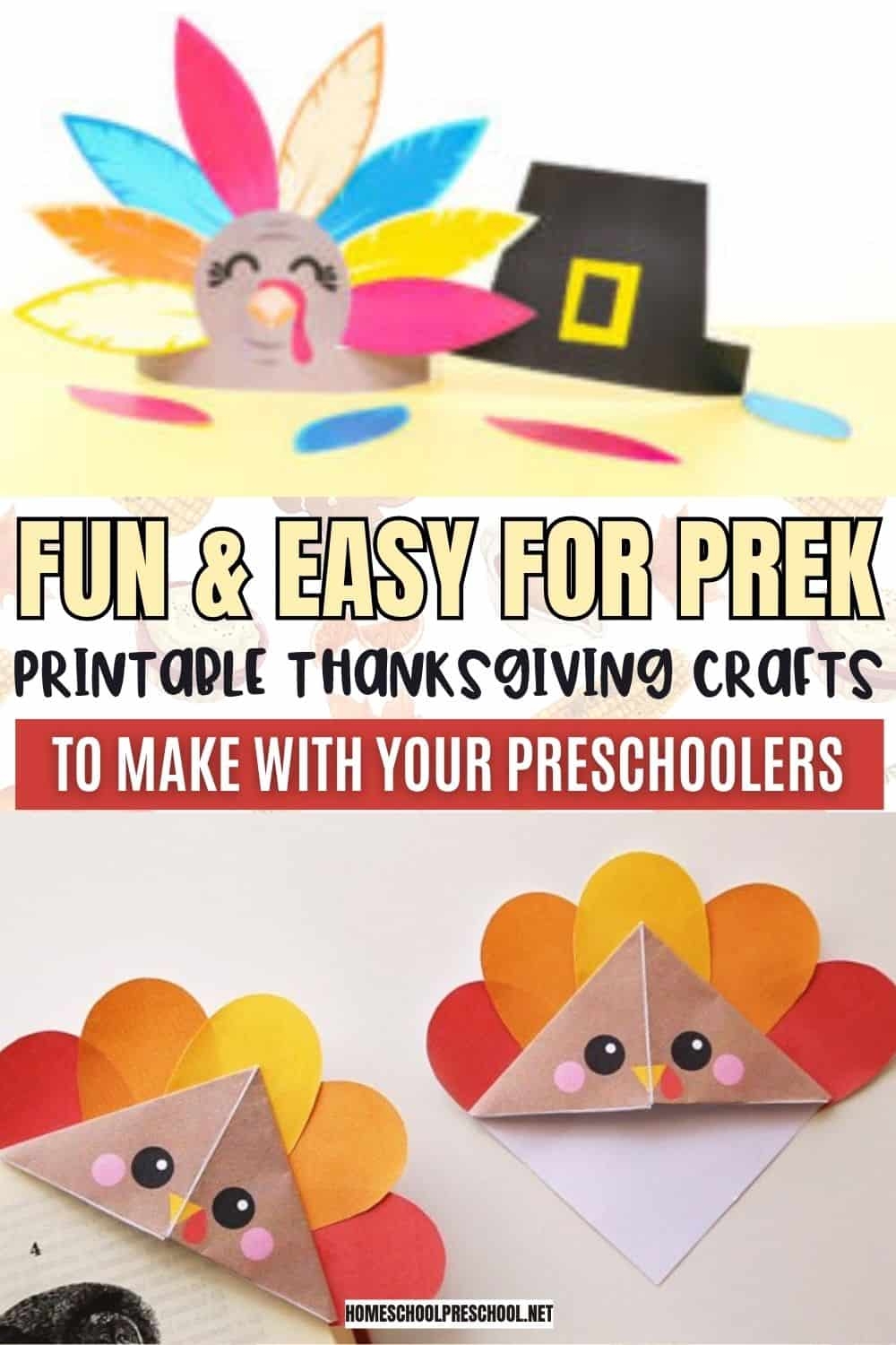 20 Printable Thanksgiving Crafts For Preschoolers