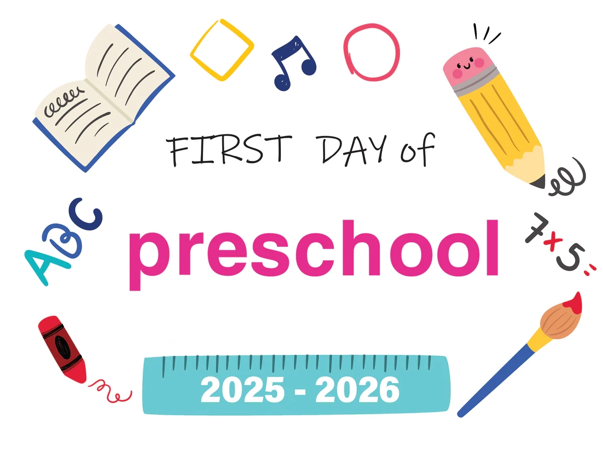 2024 2025 First Day Of School Signs Printable 2024 2025 First Day Of School Signs Printable