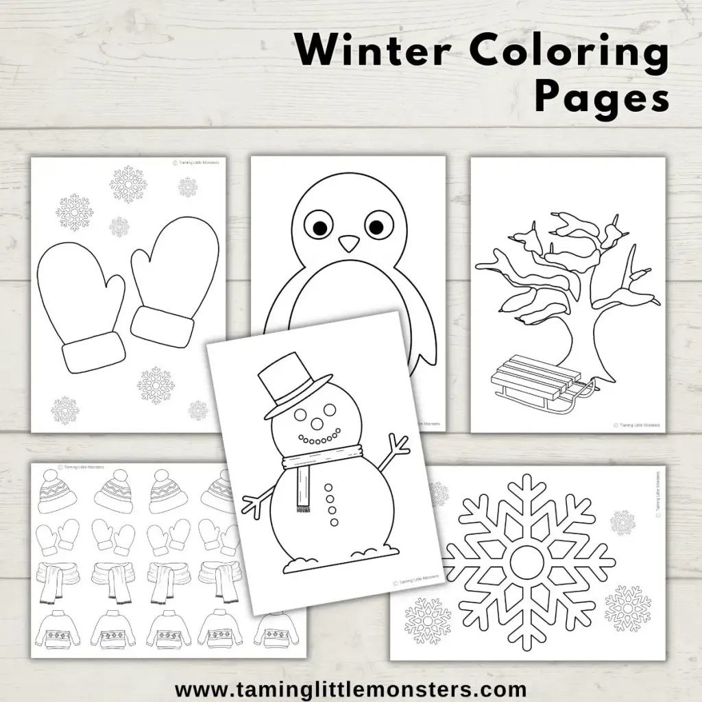 24 Free Printable Winter Coloring Pages For Kids Taming Little Monsters