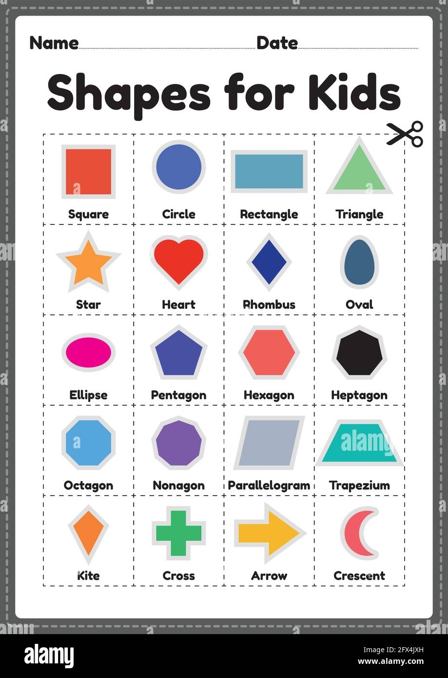2d Shapes For Kids Printable Sheet For Preschool And Kindergarten Children To Learn Basic Symbols For Educational Activities Stock Vector Image Art Alamy 2d Shapes For Kids Printable Sheet For Preschool And Kindergarten Children To Learn Basic Symbols For Educational Activities Stock Vector Image Art Alamy