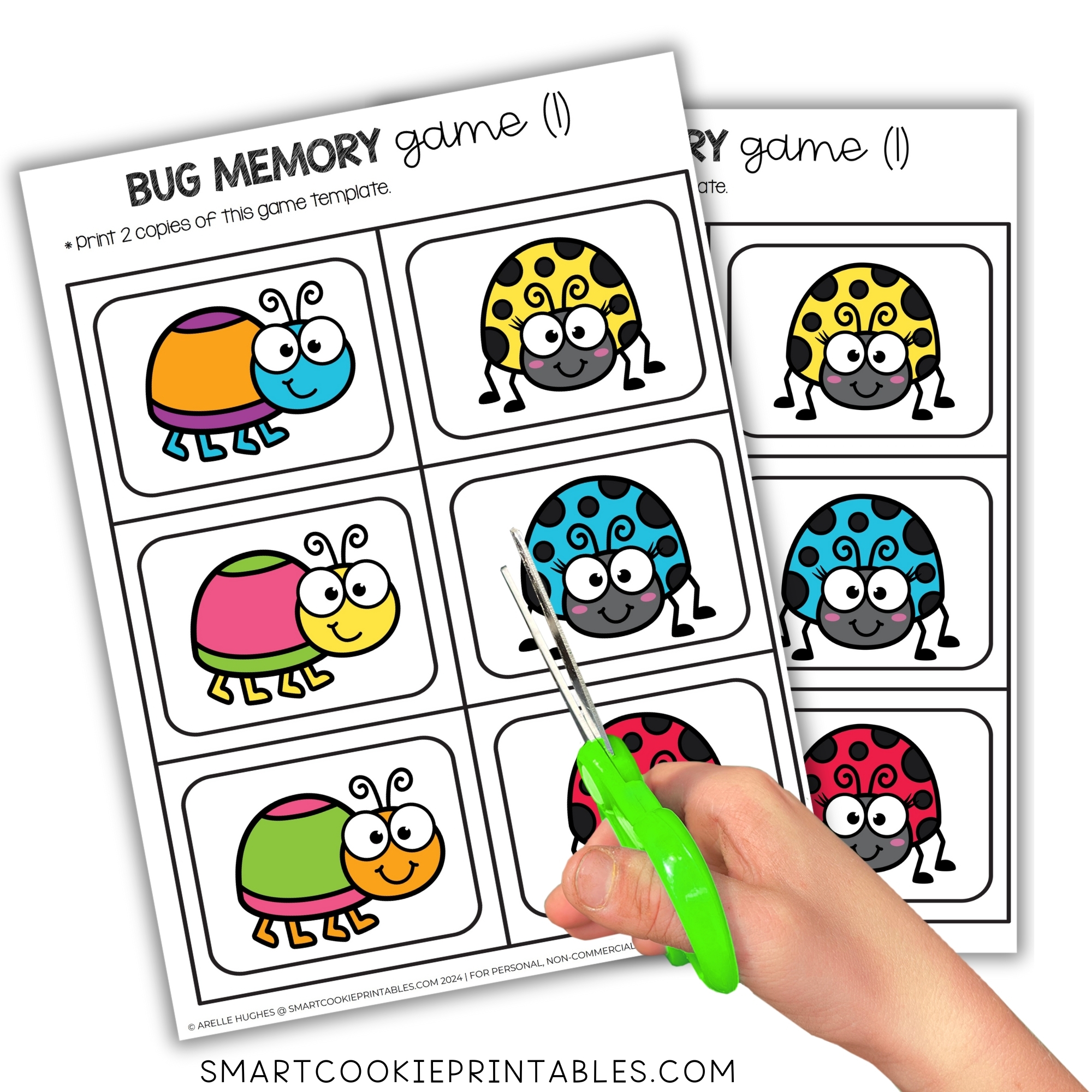 3 Bug Memory Matching Games Free Printable Smart Cookie Printables 3 Bug Memory Matching Games Free Printable Smart Cookie Printables