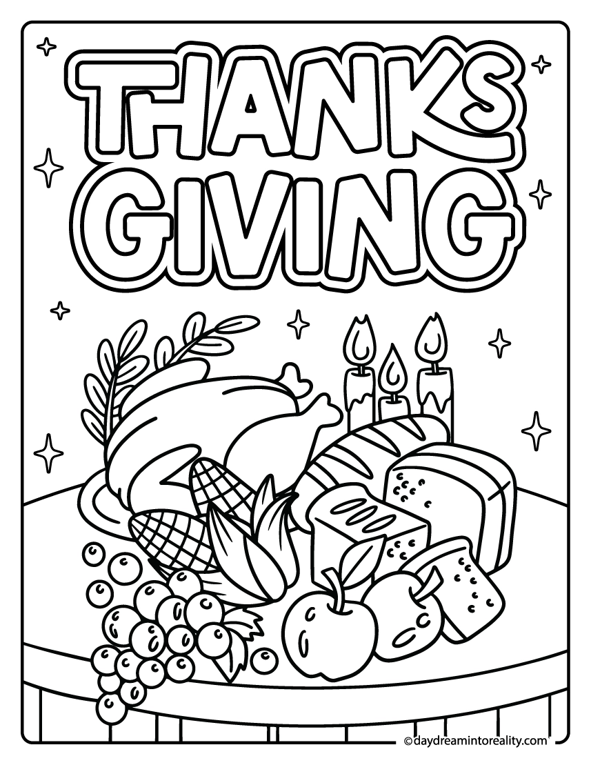 31 Thanksgiving Coloring Pages Free PDF Printables Daydream Into Reality 31 Thanksgiving Coloring Pages Free PDF Printables Daydream Into Reality