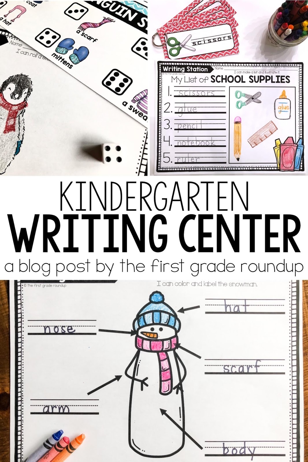 4 Easy Must Have Writing Center Ideas For Kindergarten The First Grade Roundup