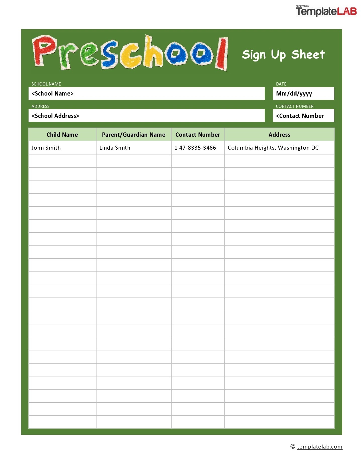 40 Sign Up Sheet Sign In Sheet Templates Word Excel 