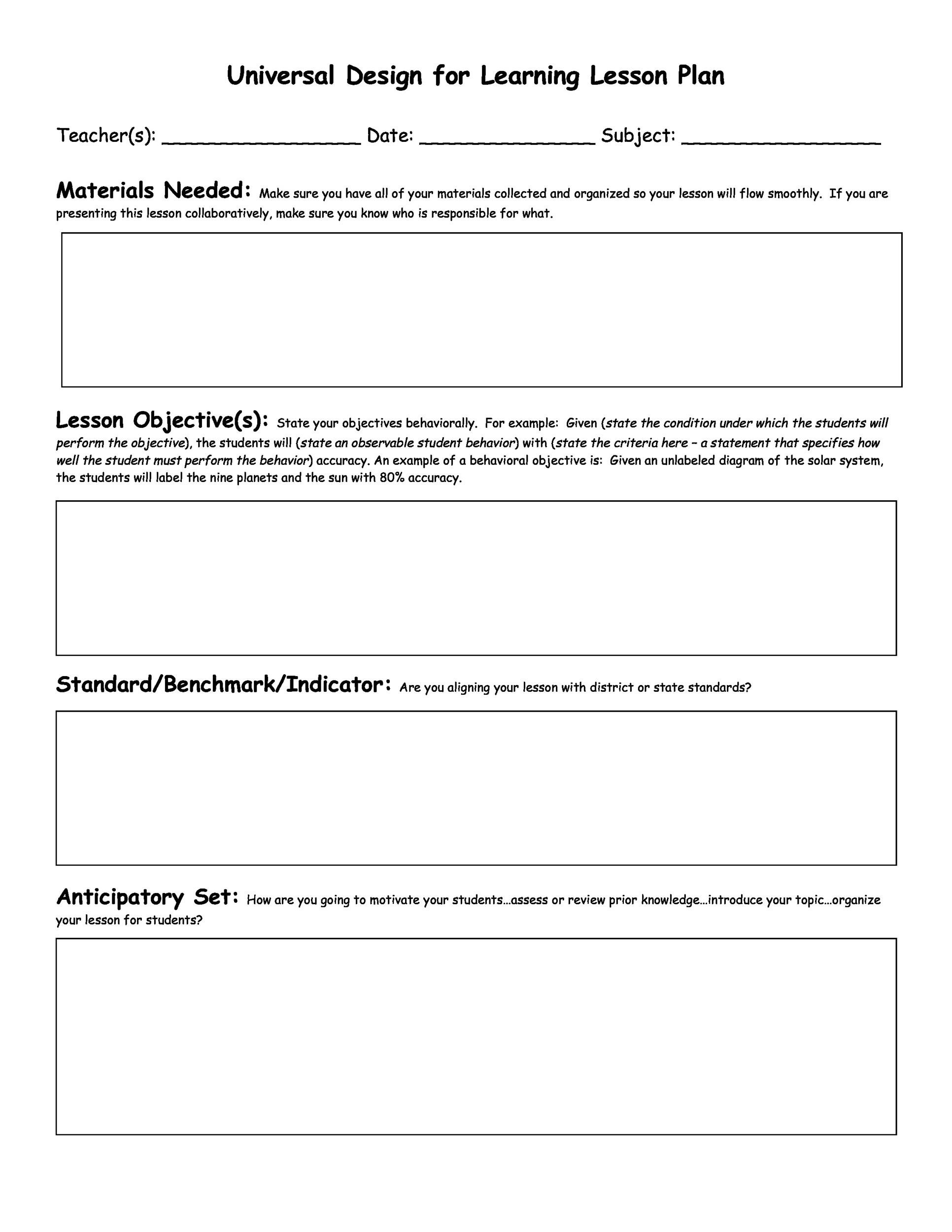 44 FREE Lesson Plan Templates Common Core Preschool Weekly 44 FREE Lesson Plan Templates Common Core Preschool Weekly