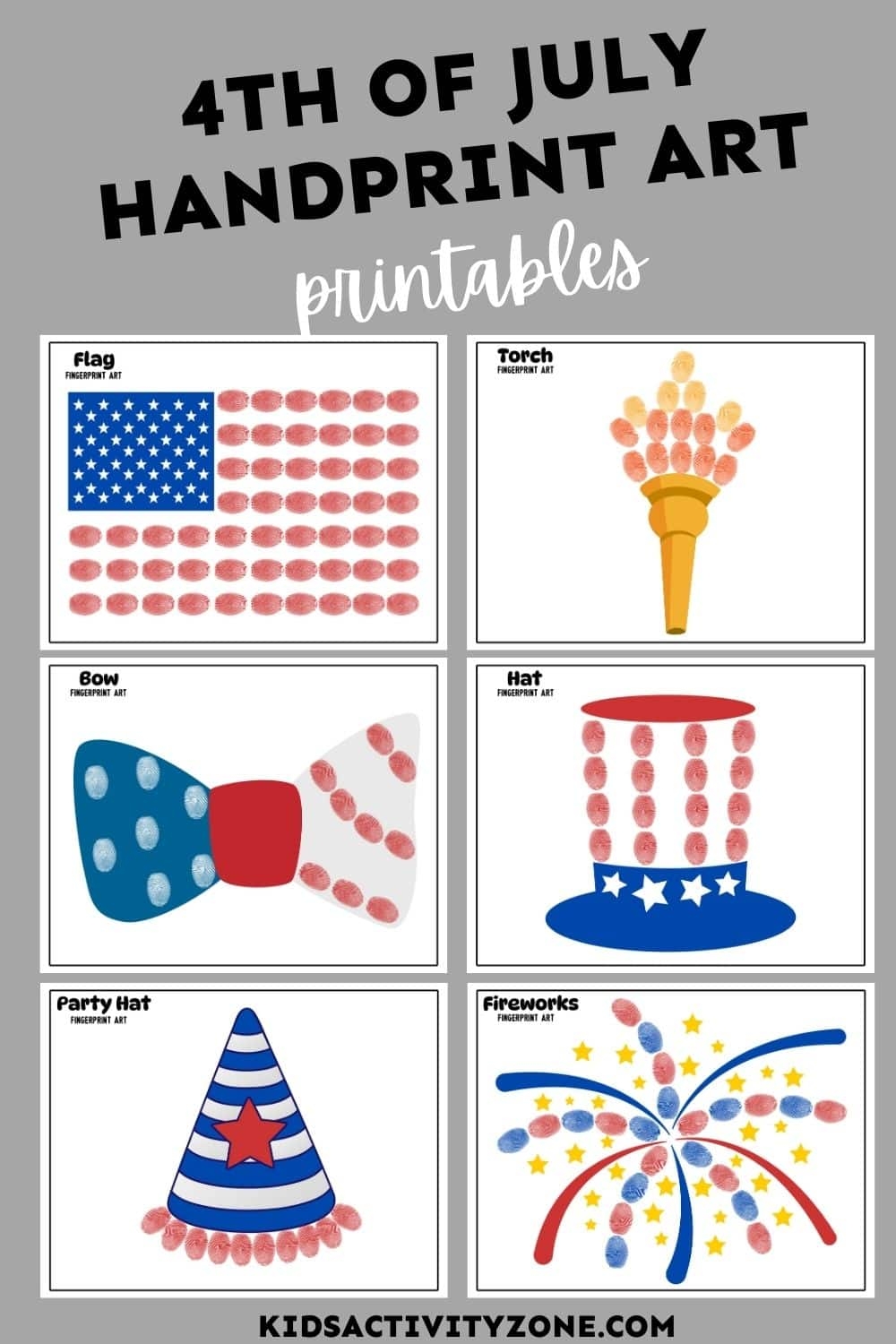 4th Of July Handprint Art Printables Kids Activity Zone 4th Of July Handprint Art Printables Kids Activity Zone