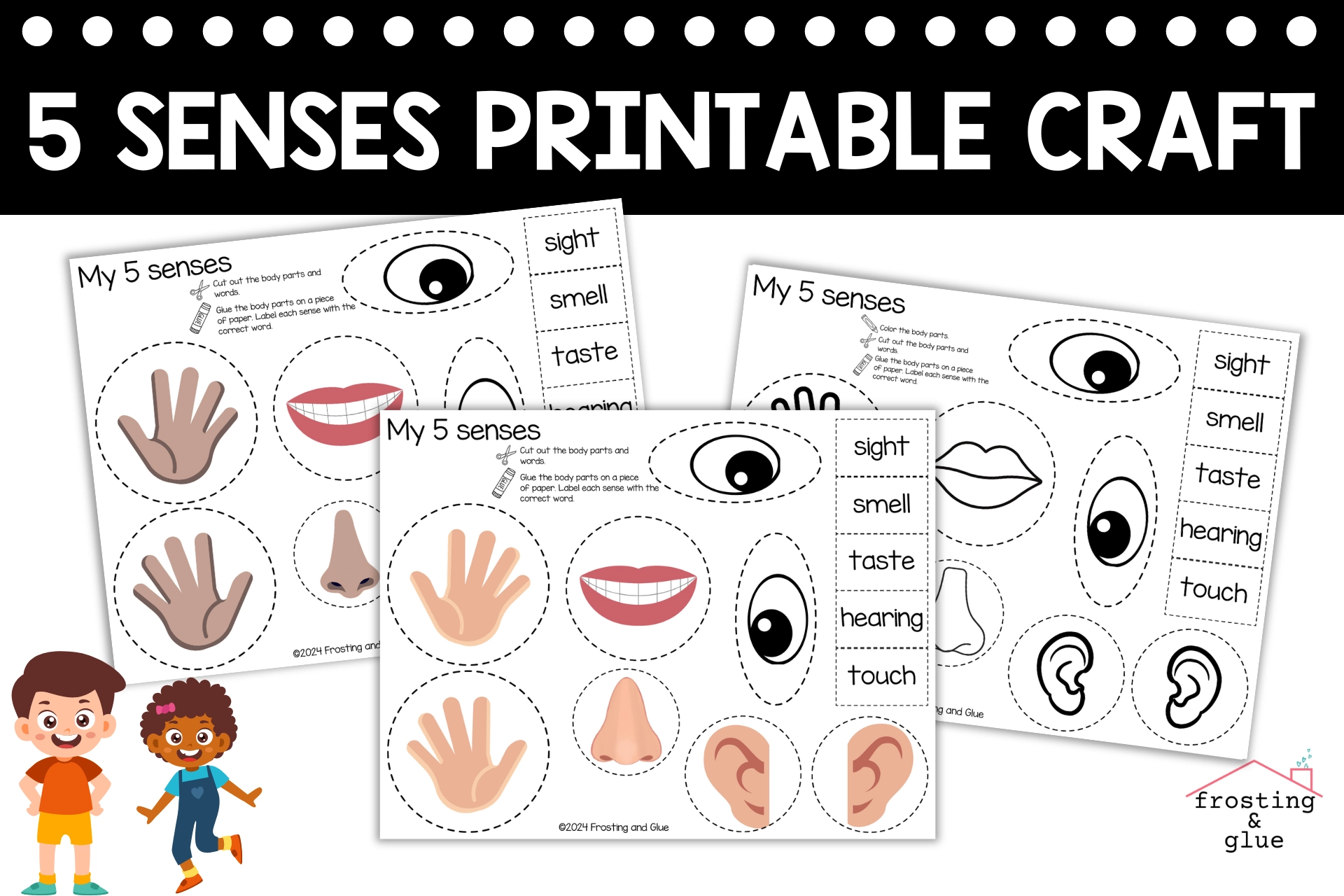 5 Senses Printable Craft For Kids Frosting And Glue Easy Crafts Games Recipes And Fun 5 Senses Printable Craft For Kids Frosting And Glue Easy Crafts Games Recipes And Fun