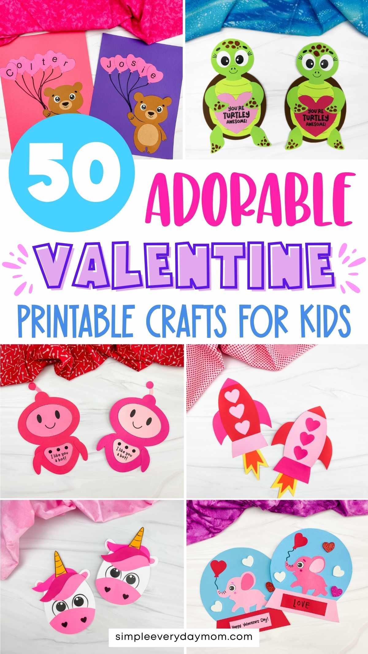 50 Cute Valentine Crafts For Kids Free Templates 