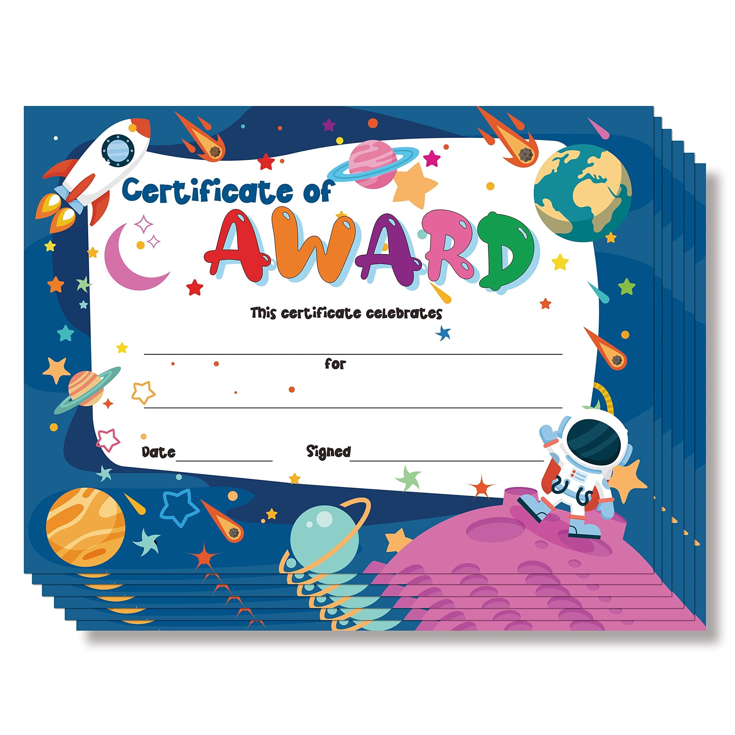 50 PCS 8 3x11 Inch Printable Certificate Of Award For Children Students EBay