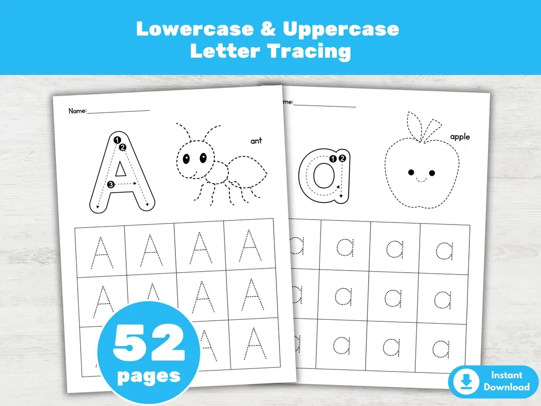 52 Preschool Letters Tracing Worksheets Bundle With Animal Tracing Alphabet Fine Motor Writing Practice Printable PDF Etsy Norway