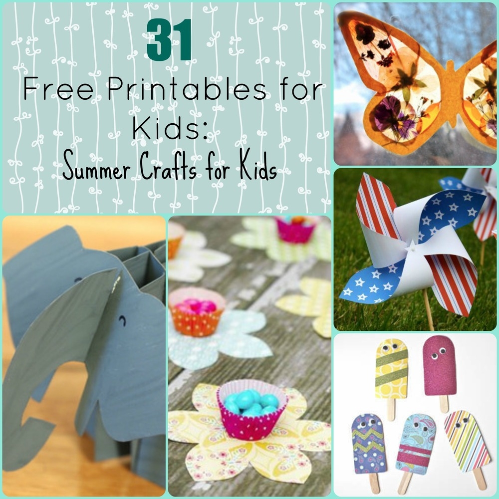 55 Free Printable Summer Crafts For Kids AllFreeKidsCrafts