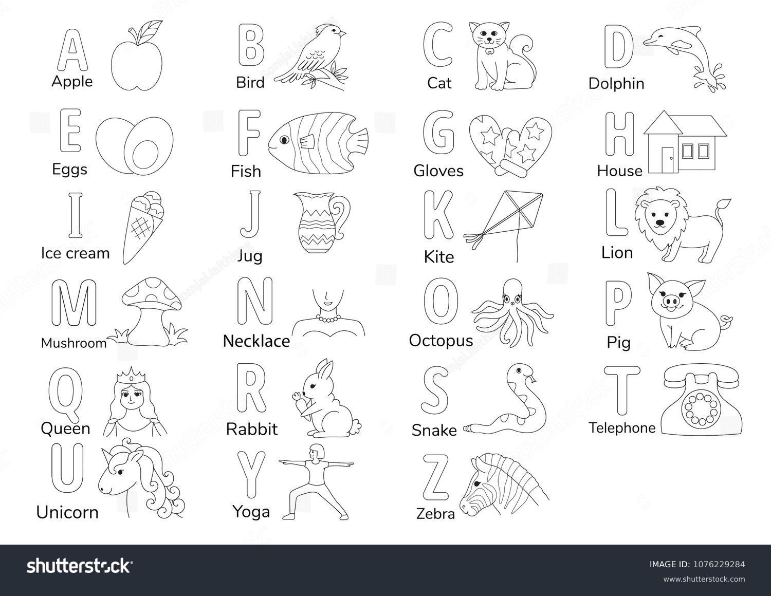 57 319 Alphabet Coloring Pages Royalty Free Images Stock Photos Pictures Shutterstock