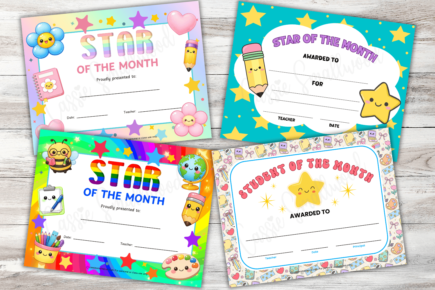 8 CUTE Student Of The Month Certificates FREE Printable Cassie Smallwood 8 CUTE Student Of The Month Certificates FREE Printable Cassie Smallwood