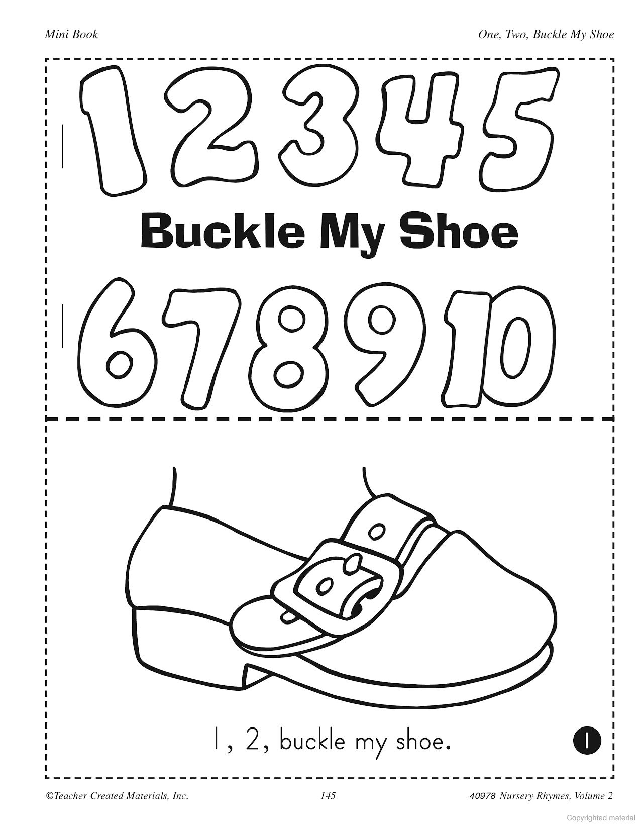 8 One Two Buckle My Shoe 