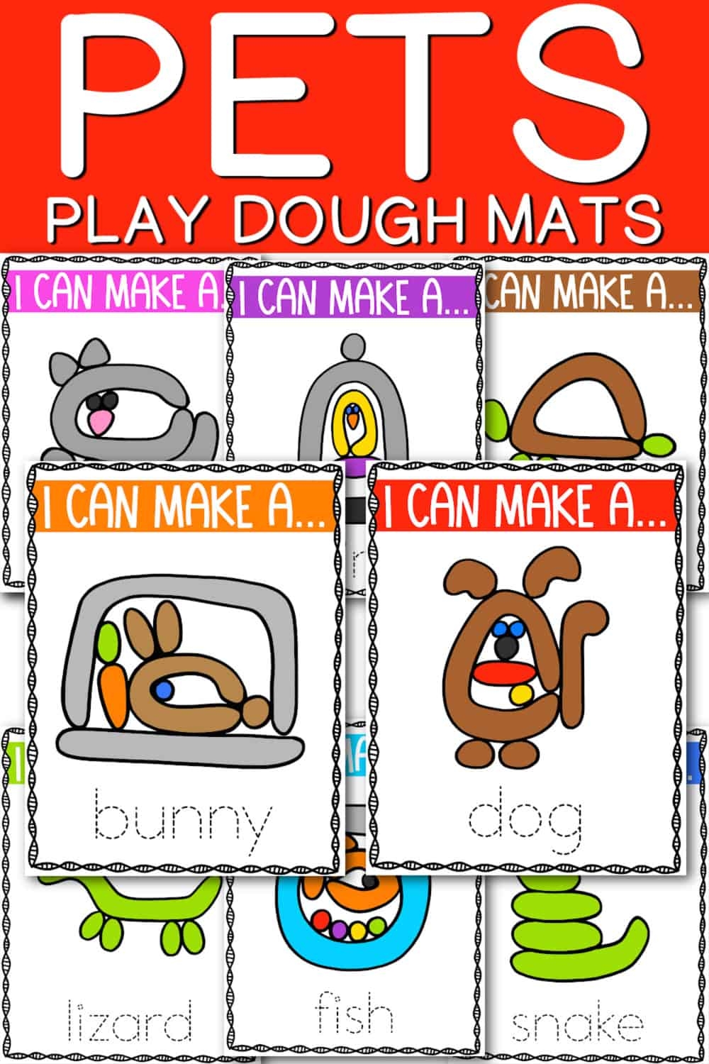 9 Fun Pet Printables For Preschool Dough Mats 9 Fun Pet Printables For Preschool Dough Mats