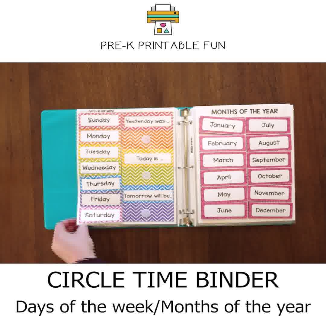 A Look Inside The Circle Time Binder Pre K Printable Fun A Look Inside The Circle Time Binder Pre K Printable Fun