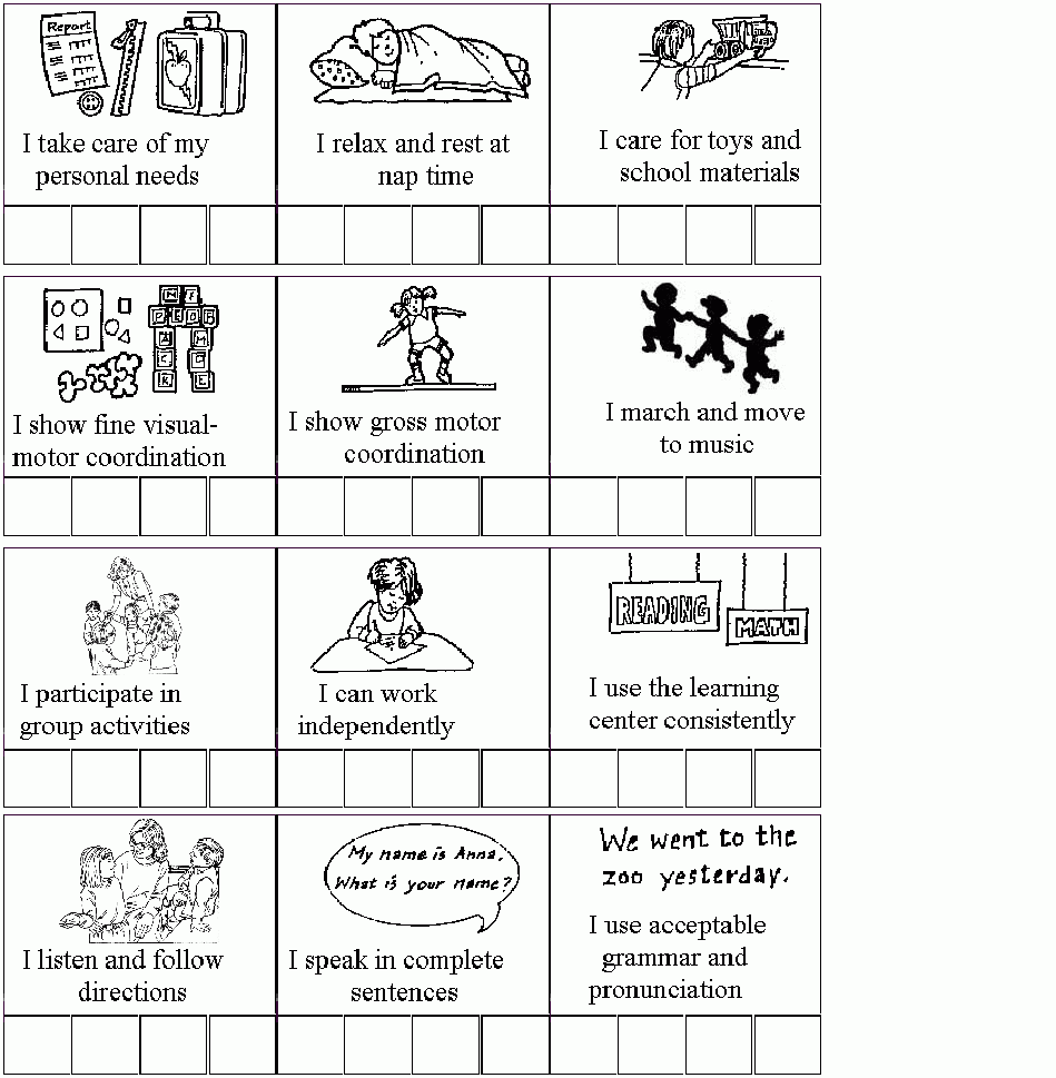 A To Z Kids Stuff Preschool Progress Report2 A To Z Kids Stuff Preschool Progress Report2